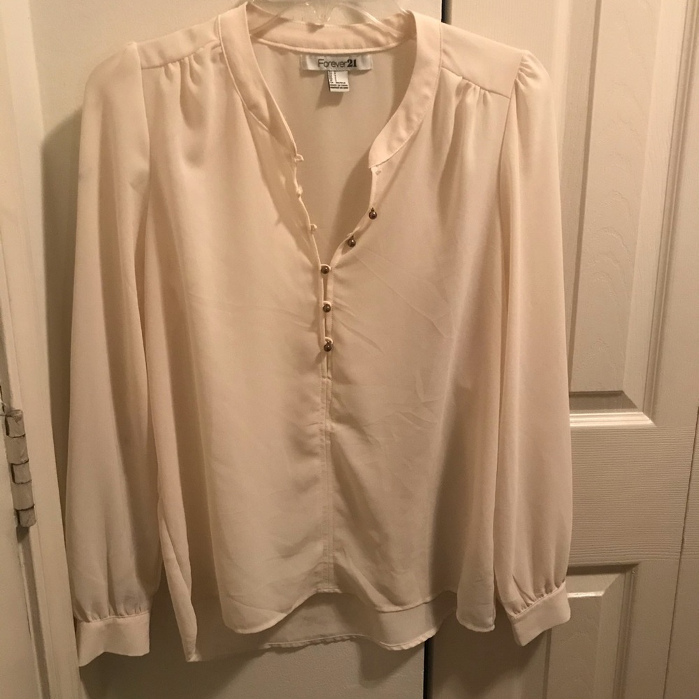 Cream pullover top